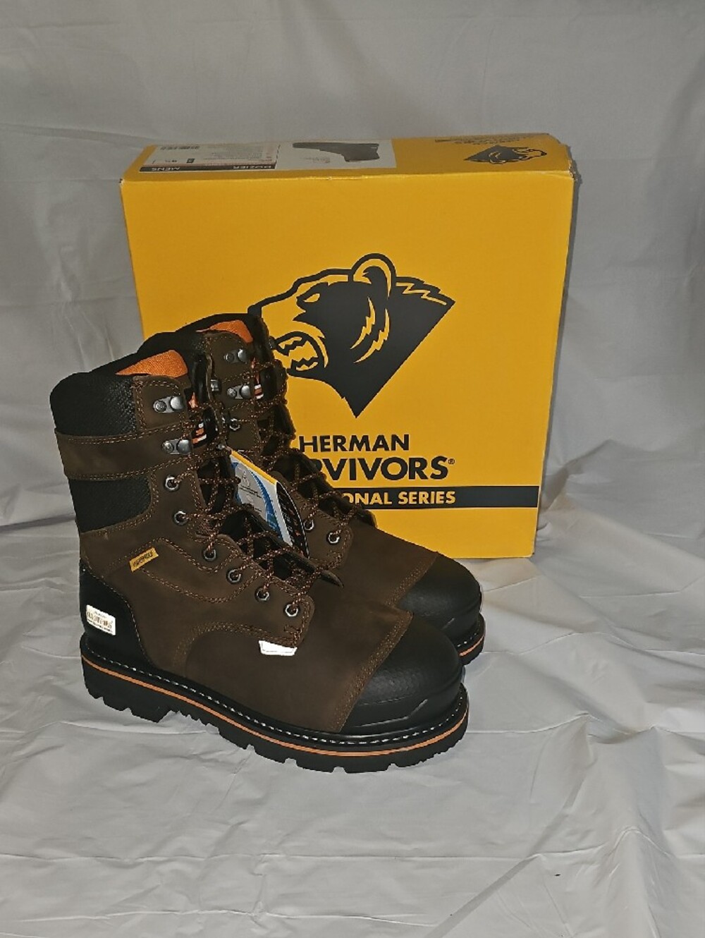 Herman Survivors Professional Series Mens 8 1/2 Waterproof Steel Toe Work Boots